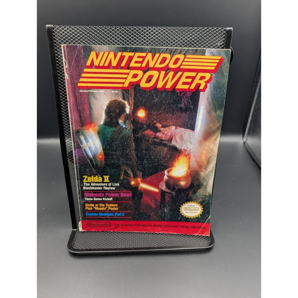 Rare Nintendo Power Jan/Feb 1989 Zelda II NES Guide Magazine NO POSTER